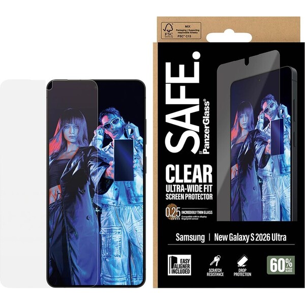 PanzerGlass® SAFE sklo s instalačním rámečkem Samsung Galaxy S26 Ultra - Ochranné folie a skla - Obrázek d_e67f32c197764af49b813ef9029aea3d