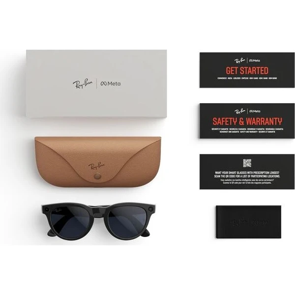 Meta RAY-BAN Headliner Gen2 (Standardní) chytré lesklé brýle (zatmavovací - čiré/safírové) černé - AR brýle - Obrázek d_e69fbf3cb2b94d3a8c8d397f7af74064