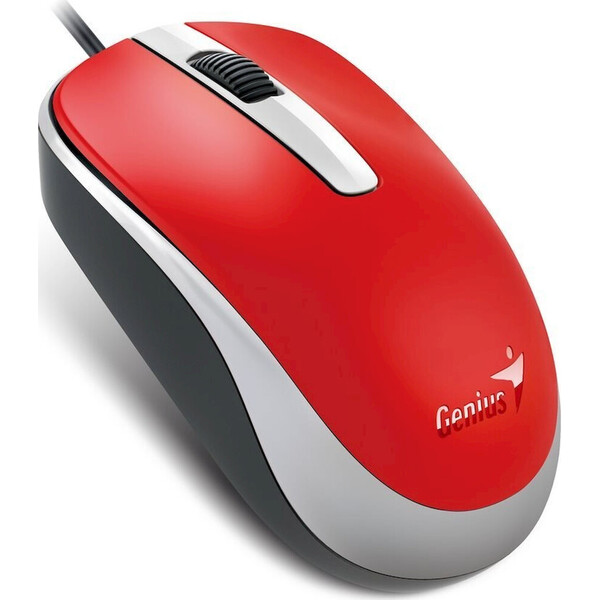 GENIUS DX-120/Kancelářská/Optická/1 200 DPI/Drátová USB/Červená