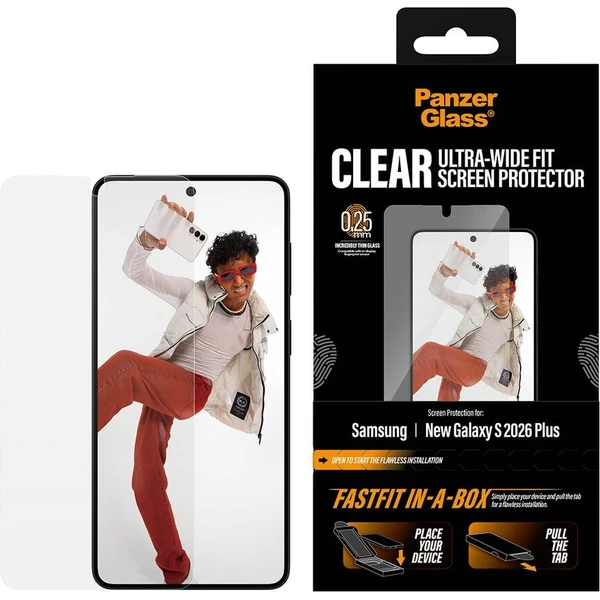 PanzerGlass® Ultra-Wide Fit sklo s bezprašným aplikačním boxem Samsung Galaxy S26+ - Ochranné folie a skla - Obrázek d_e7945c5f63a94c54847998016a784722