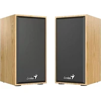 Genius SP-HF180 dřevěné reproduktory 2.0 světle hnědé - Reproduktory