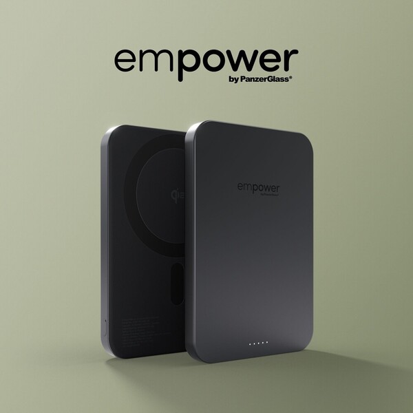 PanzerGlass® empower bezdrátová Qi2 powerbanka 5000 mAh, MagSafe, černá - Powerbanky - Obrázek d_e877f0b2d4b24cfba00b2af8adf547c1