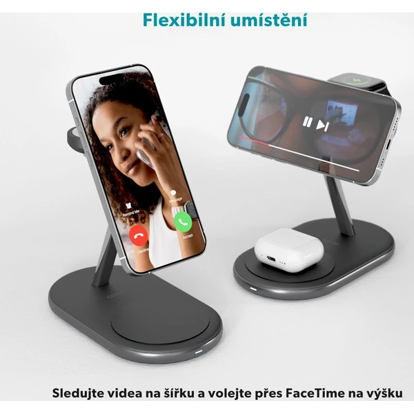 Epico UltraBase Qi2/MagSafe 3v1 Mag+ bezdrátový nabíjecí stojánek černý - Nabíječky - Obrázek d_e8a7c766f2ea4203ba64e7cfadacc700