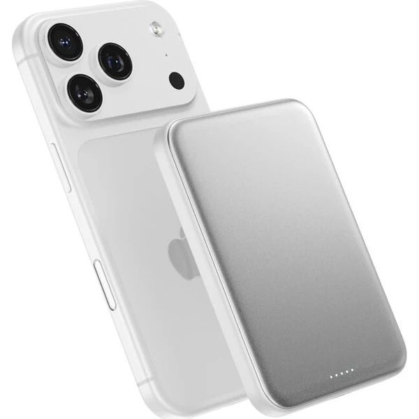 iWant by Epico UltraPack Qi2 25W Slim 5000mAh hliníková Mag+ bezdrátová powerbanka stříbrná - Powerbanky - Obrázek d_e8b63ffe9ac84042a8924b0fa297054b