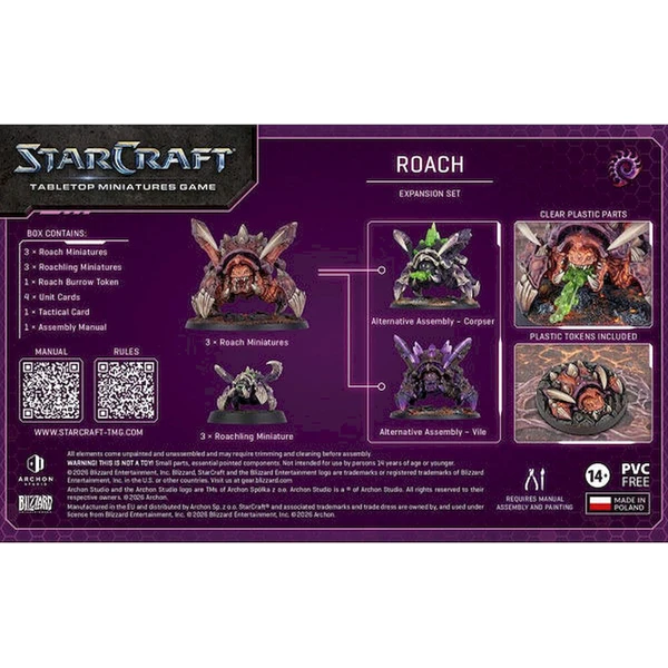 StarCraft The Miniatures Game - Roach - Zerg - Expansion Set - EN - Deskové hry - Obrázek d_e92c5242532b4820aa18ff3e75551c67