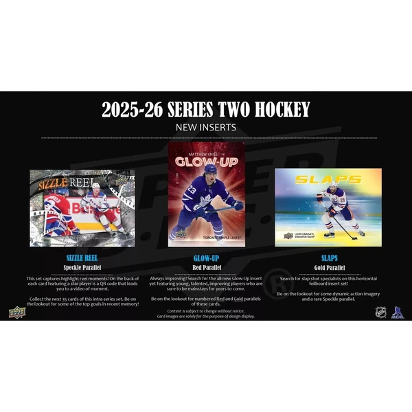 Hokejové karty 2025-26 Upper Deck Series 2 Hockey Hobby Box - Hokejové karty - Obrázek d_e95ad6592e87497a8c9217a3fcbffac5