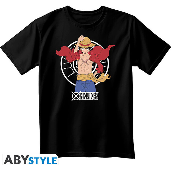ABYstyle Tričko One Piece - Luffy New World Černá