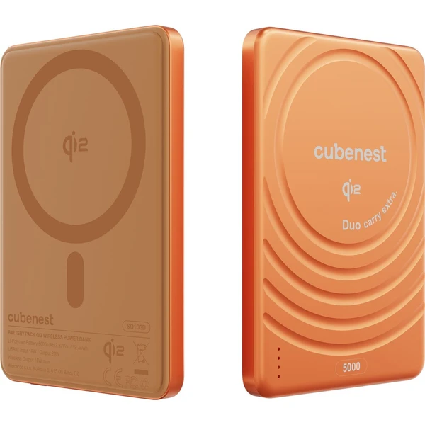 CubeNest SQ1B3D SlimDual Qi2/MagSafe powerbanka (5000 mAh) oranžová - Powerbanky - Obrázek d_eb4f37e9220445a883ab11b00a5af881