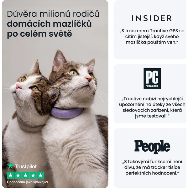Tractive CAT 6 Mini chytrý GPS lokátor pro kočky černý - GPS moduly - Obrázek d_ec3165ed43a14f7b807546be18f78f5b