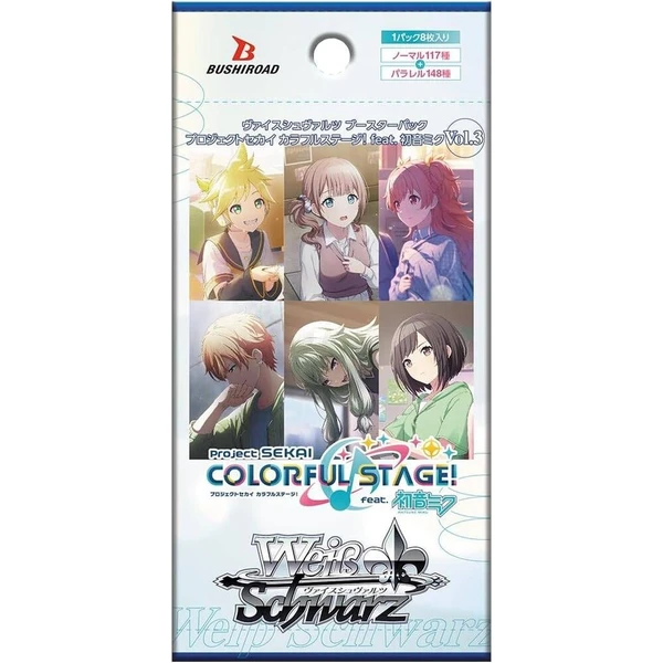Weiß Schwarz - Project Sekai Colorful Stage! Ft. Hatsune Miku Vol.3 Booster Japan - Weiss Schwarz TCG - Obrázek d_ec3b24ecc1914ccda9c002fd179a5230