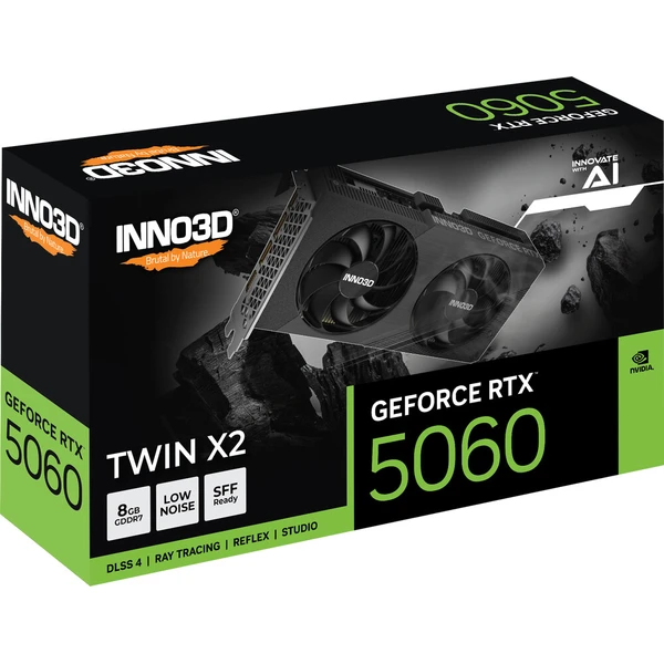 INNO3D NVIDIA GeForce RTX 5060 Twin X2 V2 8GB GDDR7 - Grafické karty - Obrázek d_ece0ce32015e4be297ea9d17cd88066e