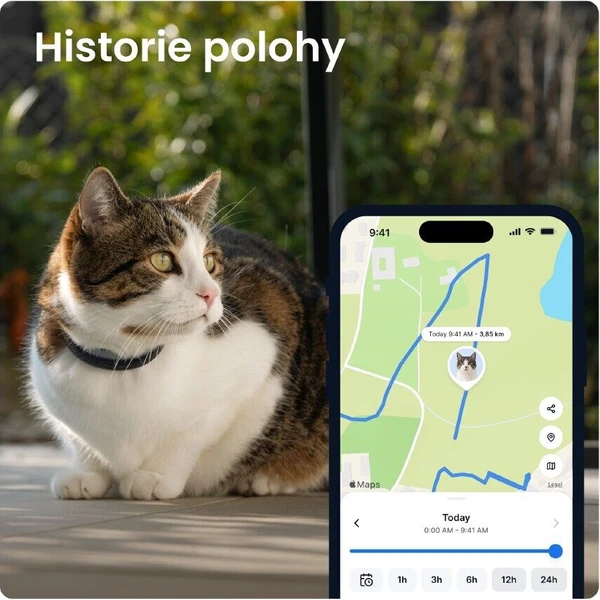 Tractive CAT 6 Mini chytrý GPS lokátor pro kočky černý - GPS moduly - Obrázek d_ed814579ec114fe586ecd31cc464bc3a