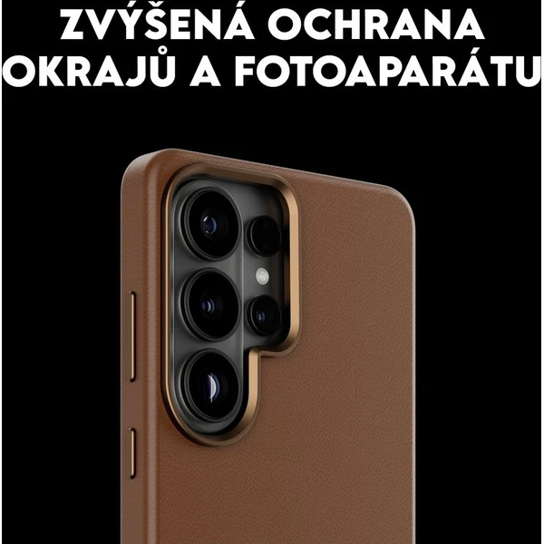 PanzerGlass® CARE SOLO Qi kryt z veganské kůže Samsung Galaxy S26 Ultra hnědý - Pouzdra - Obrázek d_eeafe742c5214e859c9e207e26e37505