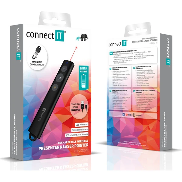 CONNECT IT LaserPoint laserové ukazovátko černé - Ovladače - Obrázek d_eed970e777fb4a8c8f4efe7e40e260f6