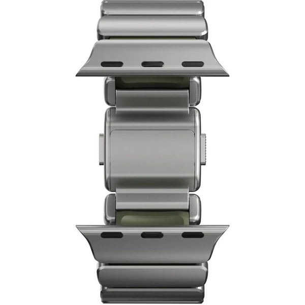Nomad Stratos Band FKM řemínek Apple Watch 45/46/49mm Natural Titanium Forest Green - Řemínky - Obrázek d_f1ca83e393854ed28cf7675b1dd9dd2e
