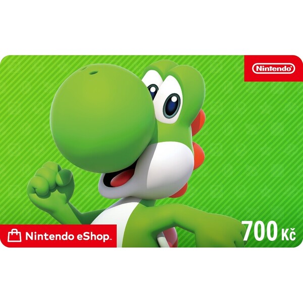 Karta na e-shop Nintendo 700 CZK (online kód)