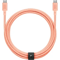 Native Union Belt Cable XL USB-C/USB-C kabel 3m, 100W meruňkový - Kabely a redukce