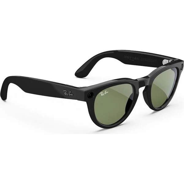 Meta RAY-BAN Headliner Gen2 (Standardní) chytré lesklé brýle (tmavá zelená skla G15) černé - AR brýle - Obrázek d_f46492297dd24879902be64cf95ce858