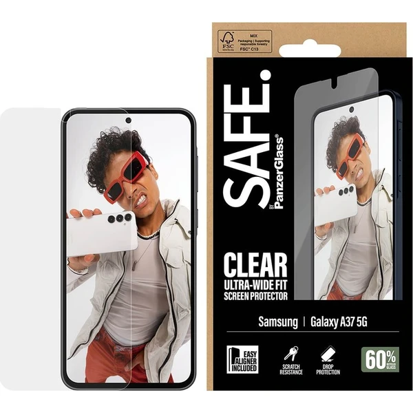 PanzerGlass® SAFE sklo s instalačním rámečkem Samsung Galaxy A37 - Ochranné folie a skla - Obrázek d_f5386af118594647b6598f3d25c7b8c6