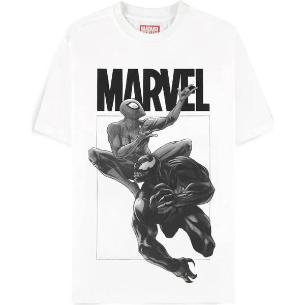 Difuzed Tričko Marvel - Spider-Man and Venom XL Bílá