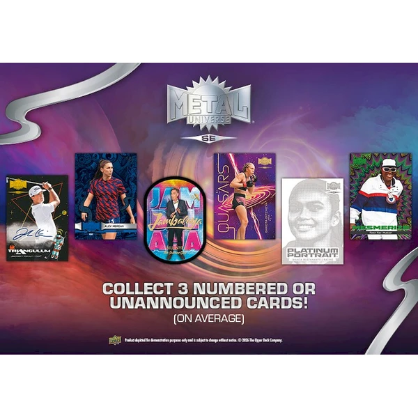 Sběratelské karty 2026 Upper Deck Metal Universe SE (Multi-Sport) Hobby Box - Sběratelské karty a nálepky - Obrázek d_f6c14978aff3473186fd734b4a25aa30