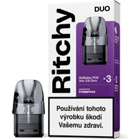 Ritchy DUO Pod Cartridge Pack (3pcs) 0.8ohm - Cartridge pro elektronické cigarety