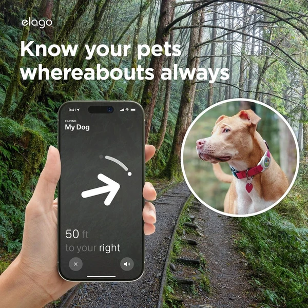 ELAGO W5 Pet Collar pouzdro pro Apple AirTag šedé - Pouzdra - Obrázek d_f7b9de4126d9449c9e29a5ad68584df4