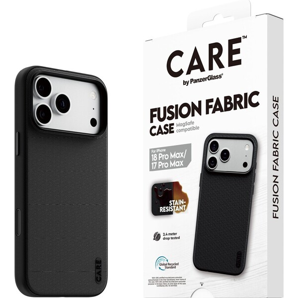 PanzerGlass CARE Fusion Fabric MagSafe kryt Apple iPhone 18 Pro Max/17 Pro Max černý