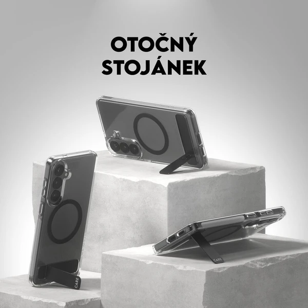 PanzerGlass® CARE Kickstand Qi kryt Samsung Galaxy S26+ čirý/černý - Pouzdra - Obrázek d_f7e9ae9c3c2249d0b4f1fbe56e928b11
