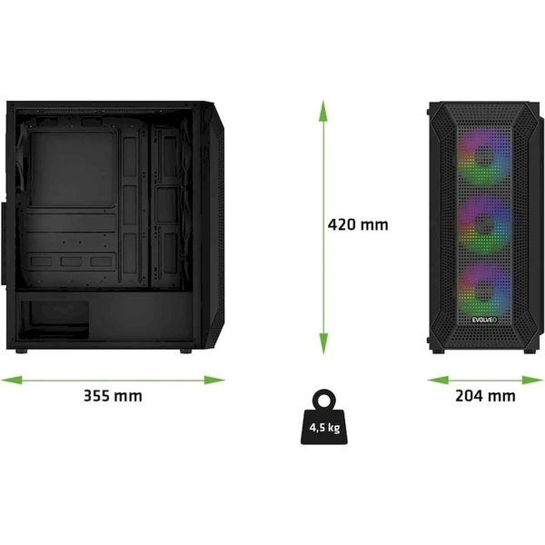 EVOLVEO Xenon 4x ARGB černá - Počítačové skříně - Obrázek d_f859fd00a01142b7a9eb7485329f50cd