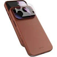 Epico Leather Pro Mag+ MagSafe/Qi2 kožený kryt iPhone 17 Pro/18 Pro hnědý - Pouzdra