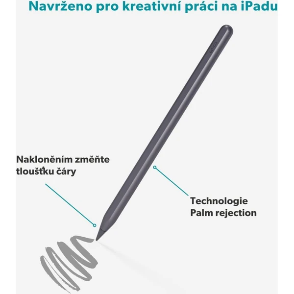 Epico Pen magnetický stylus s nabíječkou vesmírně šedý - Stylusy - Obrázek d_f8d958bd149644259c605353bb99f0ca