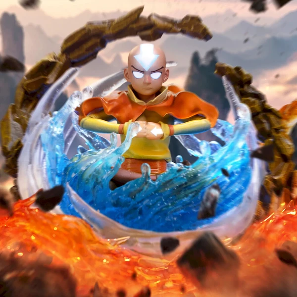 Soška Iron Studios Avatar: The Last Airbender - Aang Deluxe Art Scale 1/10 - Sochy a sošky - Obrázek d_fa3a9e9c0d904b8993317208480665d6