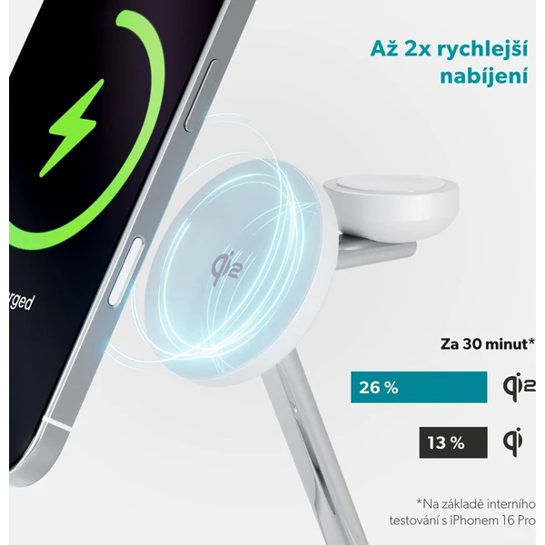 Epico UltraBase Qi2/MagSafe 3v1 Mag+ bezdrátový nabíjecí stojánek bílý - Nabíječky - Obrázek d_fa5e56e5daca43a49497e4152efe6521