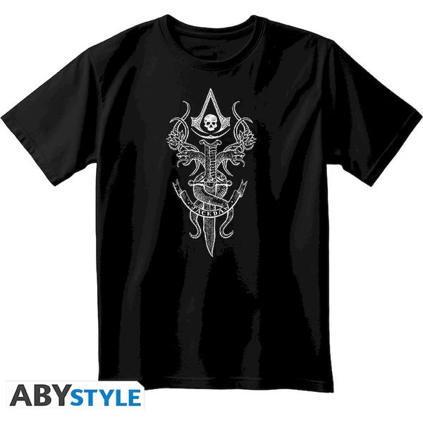 Tričko Assassin's Creed Black Flag Resynced M Černá
