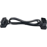 PremiumCord OBD-II 16pin/16pin prodlužovací kabel pro připojení diagnostiky k automobilu 1m černý - Kabely a redukce