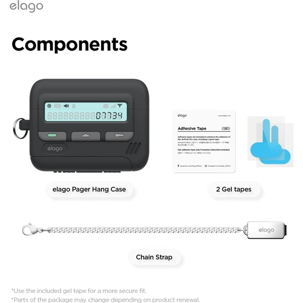 ELAGO Pager pouzdro AirPods Pro 3 černé - Pouzdra - Obrázek d_fb573931908d4403912b893dff605cd6