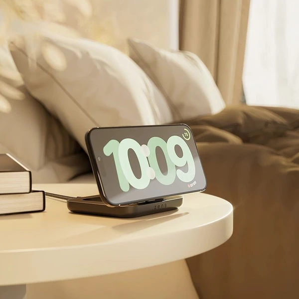 ZENS Magnetic Nightstand Charger MagSafe/Qi2 nabíječka (15W) černá - Nabíječky - Obrázek d_fc4419d395da4a65a50b1facf0af8be9