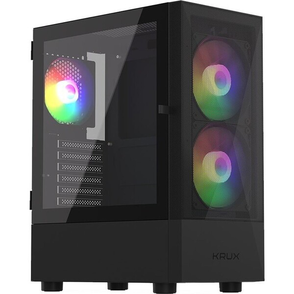 Krux Vako RGB ATX skříň černá