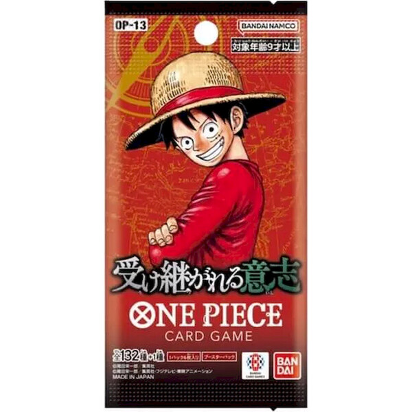 One Piece Card Game: OP-13 Carrying on His Will - Booster Pack (Japan)