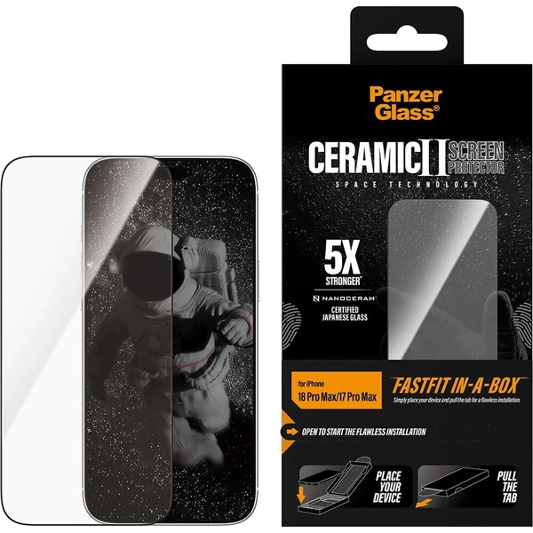 PanzerGlass Ceramic II sklo Apple iPhone 18 Pro Max/17 Pro Max s bezprašným instalačním boxem - Ochranné folie a skla - Obrázek d_fe97c93766d447839894160551e03320