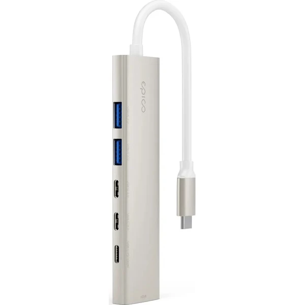 Epico UltraHub 6in1 Slim Alu USB-C Hub EH20 hvězdně bílý - USB huby - Obrázek d_ff2c726de6d04bee96dd0137c2e8a0b7