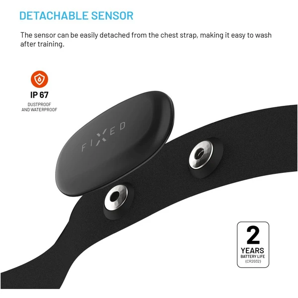 FIXED Pulse Dual Hrudní pás s měřením srdečního tepu (HR+HRV měření) černý - Senzory - Obrázek da10e80f7b1b422bb93b73d380b11380