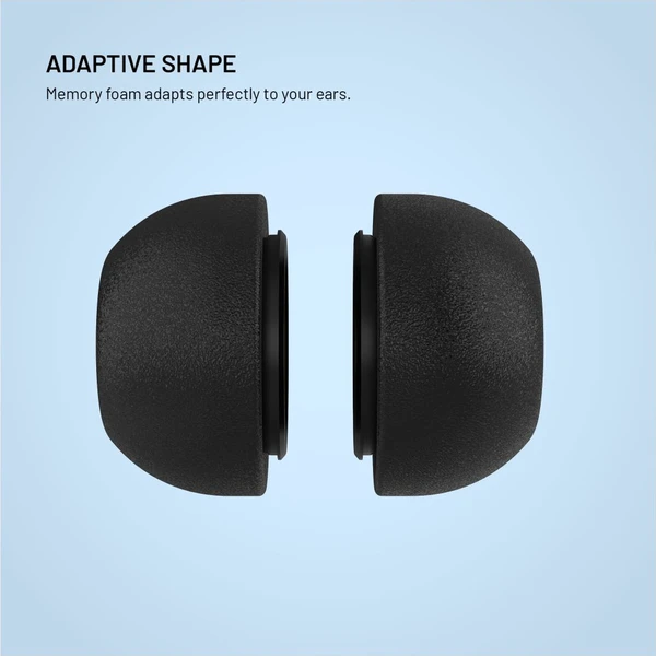 FIXED Plugs Pro 2 sady špuntů z paměťové pěny pro Apple Airpods Pro 3 (L) černá - Náhradní náušníky - Obrázek da21942c7afc46768d3e3b0d880a5756