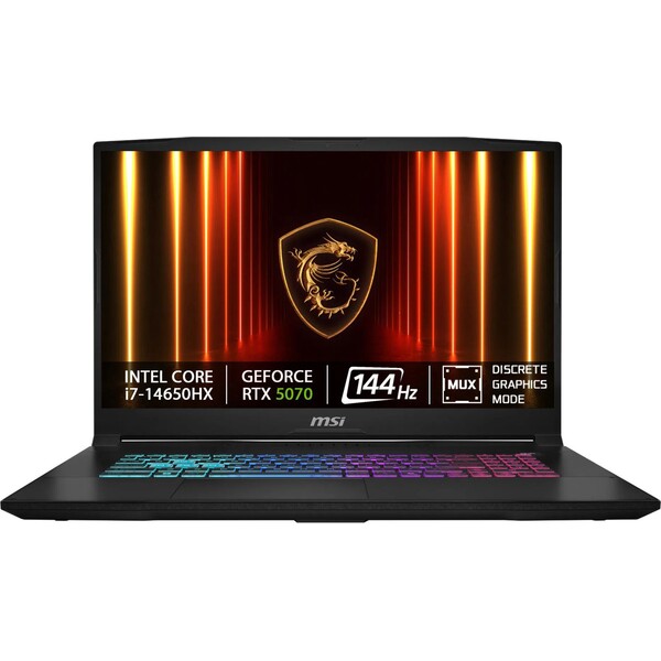 MSI Katana 17 HX B14WGK-282CZ 9S7-17L791-282 Černá