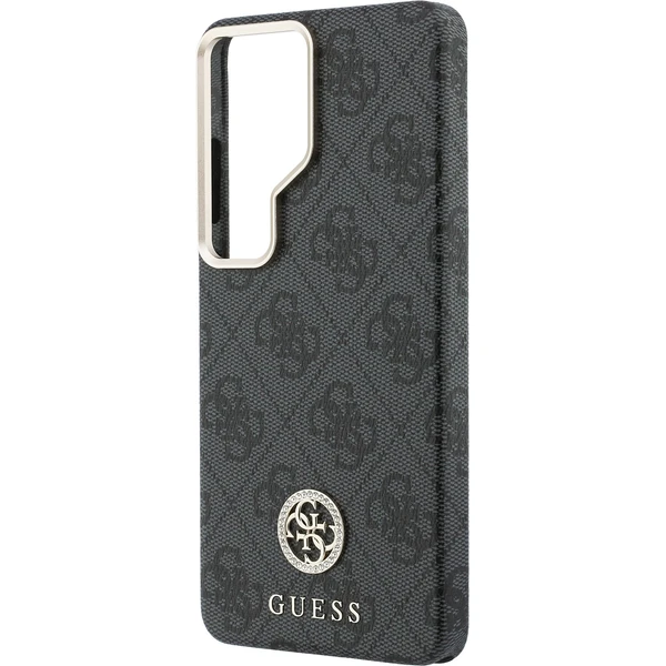 Guess PU Leather 4G Strass Logo Gold Frame Magnetic kryt Samsung Galaxy S26 Ultra černý - Pouzdra - Obrázek da367af88b834c48aa1fad45c986accd