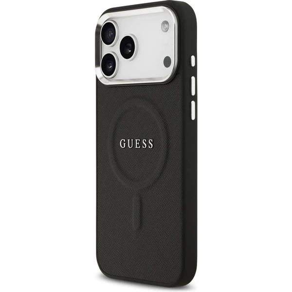 Guess PU Saffiano MagSafe kryt iPhone 17 Pro Max černý - Pouzdra - Obrázek da3a2a1dcb2148cdbc978ea0ac0239b5