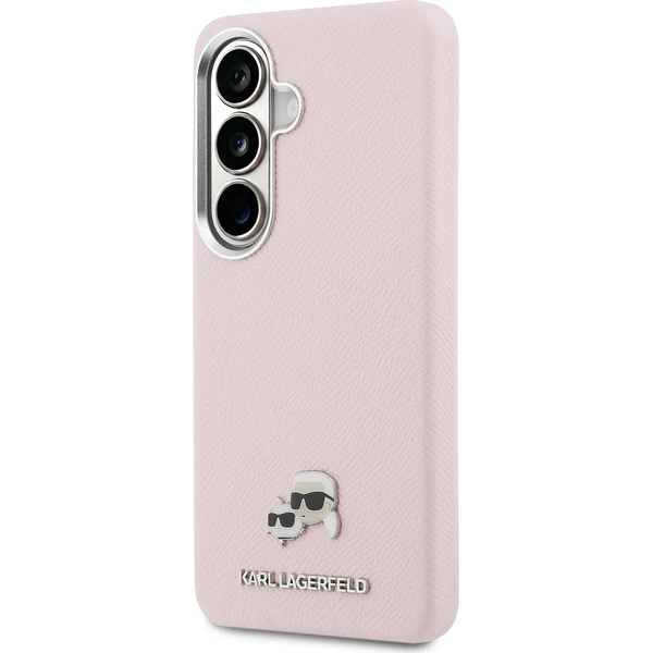 Karl Lagerfeld Grained PU Leather K&CH Heads Magnetic kryt Samsung Galaxy S26+ růžový - Pouzdra - Obrázek da3c2d6c5e3c467384b3987ee69d9831