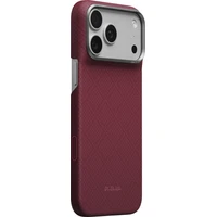 Pitaka Edge Case Argyle MagSafe kryt iPhone 18 Pro Max Burgundy - Pouzdra
