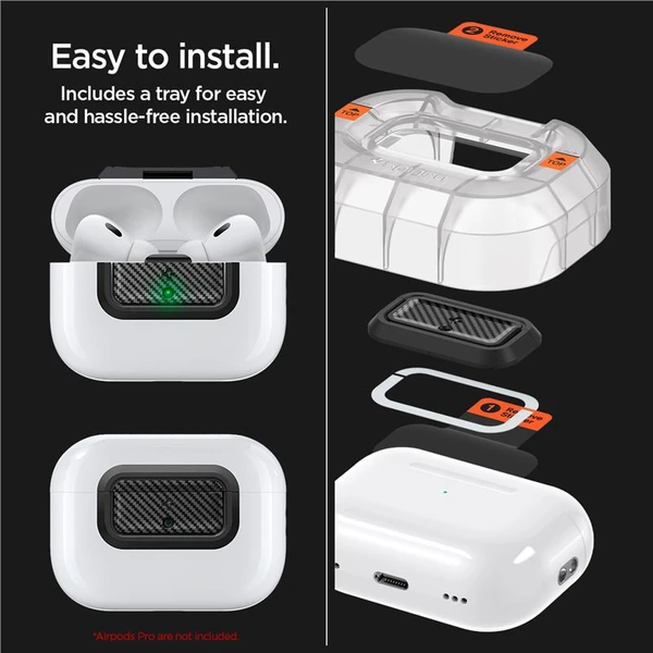 Spigen Lock Fit M pouzdro AirPods Pro (2nd/1st Gen) karbon - Pouzdra - Obrázek da4aaf8440844756ad3015ee94958752
